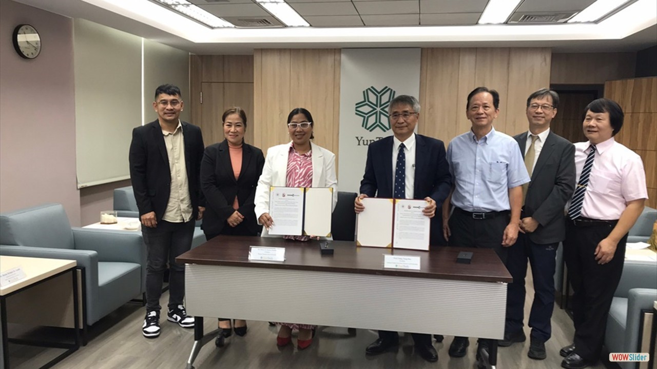 Nov. 8th, 2023 YunTech and the Bataan Peninsula State University(BPSU) signed a contract to establish a sister school.